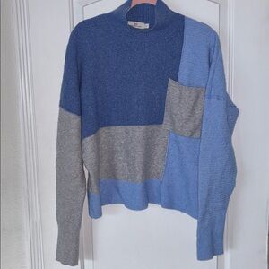 Vineyard Vines patchwork mock sweater XL